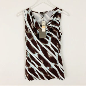 TOMMY BAHAMA Sleeveless Cowl Neck Blouse Small